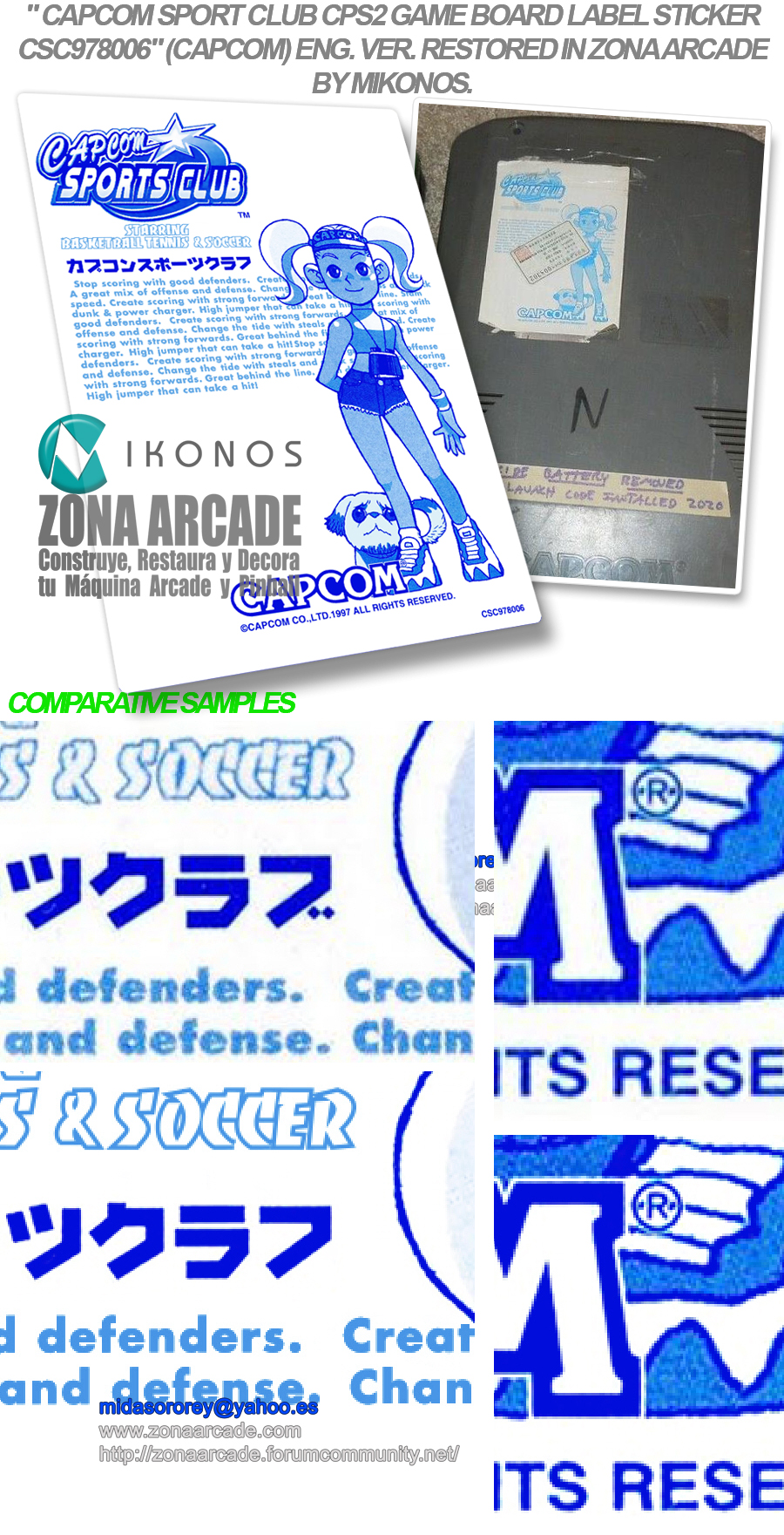 Capcom-Sport-Club-CPS2-Game-Board-Label-Sticker-CSC978006-Restored-Mikonos1
