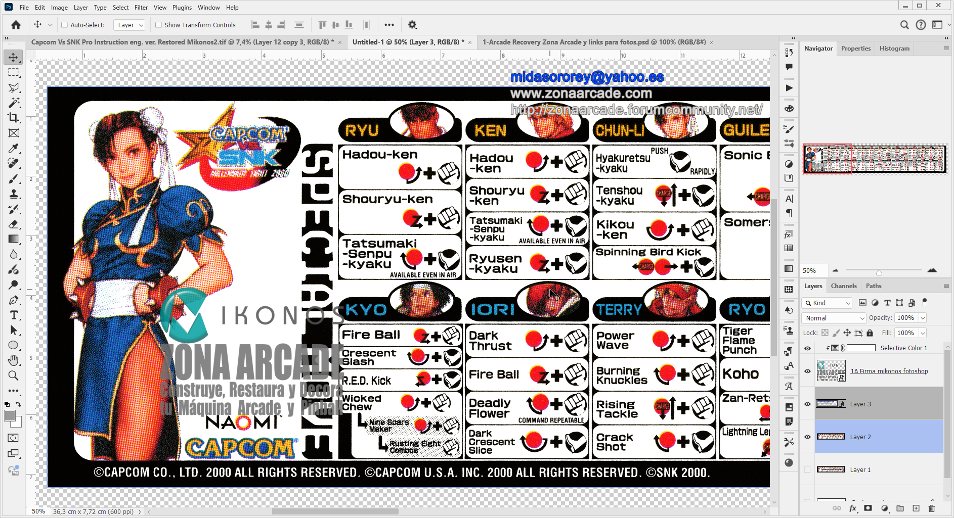 Capcom-Vs-SNK-Move-List-Sticker-CVS2520-02-Restored-Mikonos3