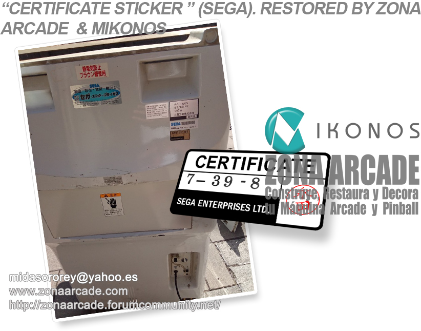 Certificate Sticker. Restored Mikonos1
