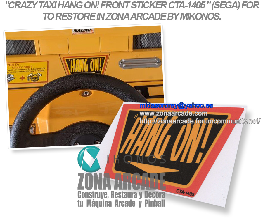 Crazy-Taxi-Hang-On!-Front-Sticker-CTA-1405-In-Restoration-Mikonos1