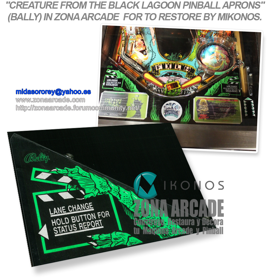 Creature-From-the-Black-Lagoon-Pinball-Aprons-In-Restoration-Mikonos1