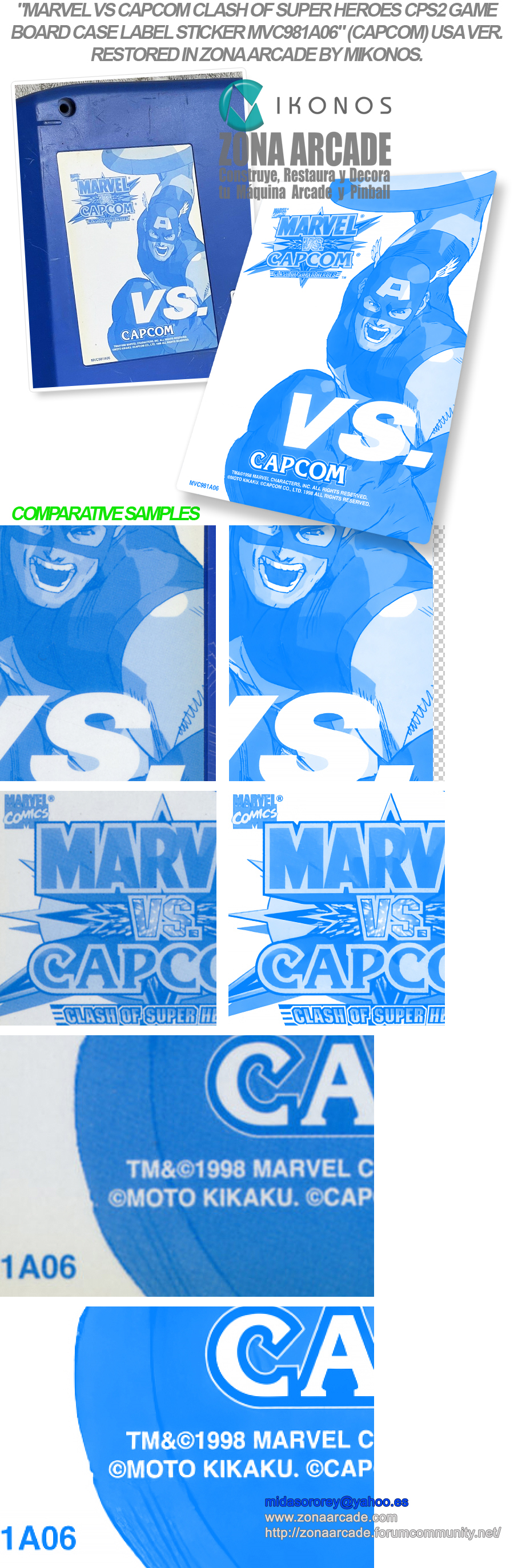 Marvel-Vs-Capcom-CLash-Of-Super-Heroes-CPS2-Board-Case-Label-Sticker-MVC981A06-Restored-Mikonos1