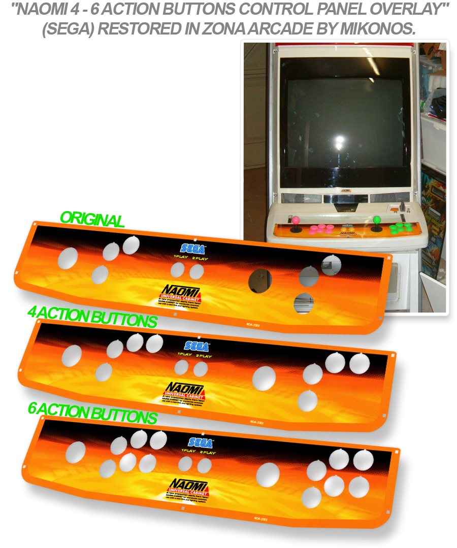 Sega Universal Control Panel Button Arcade Cabinet Part 