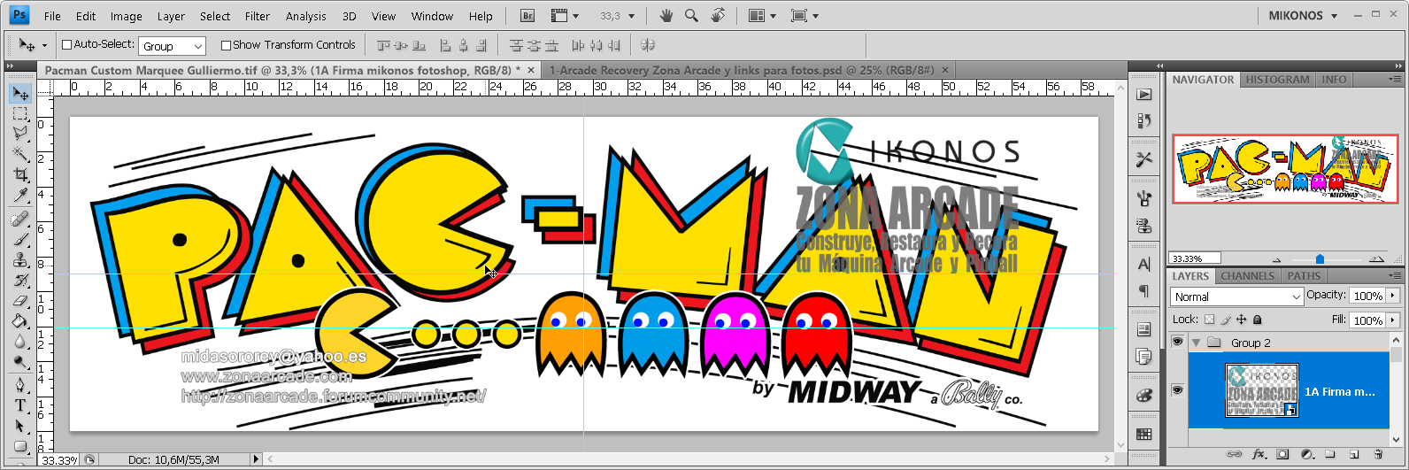 Pacman Custom Marquee Guillermo1
