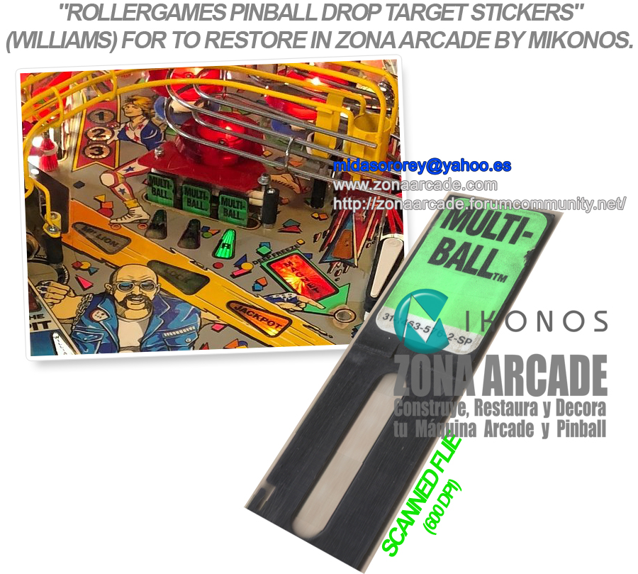 Rollergames-Pinball-Drop-Target-Stickers-In-Restoration-Mikonos1