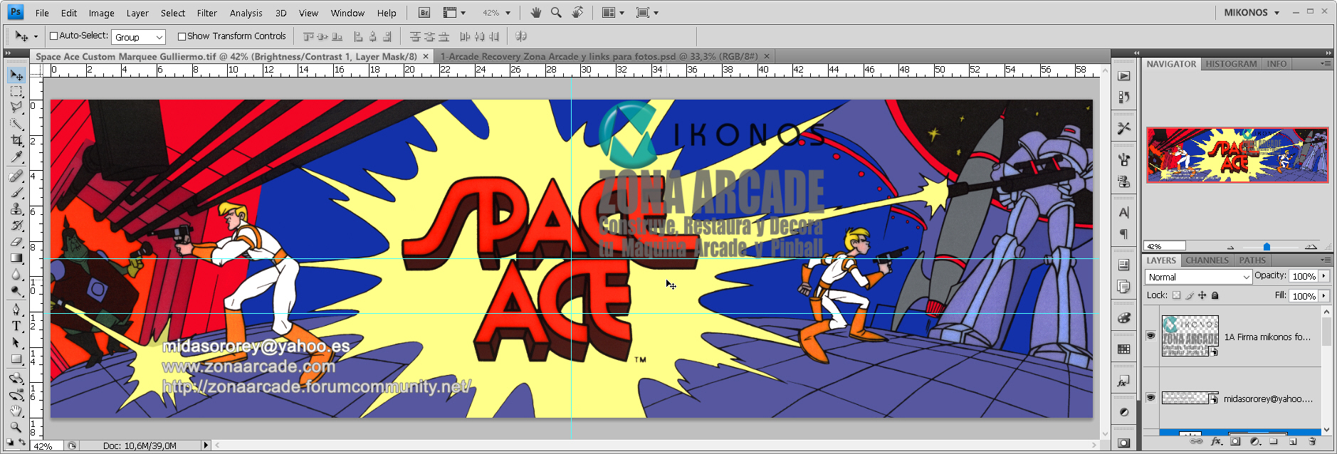Space Ace Custom Marquee Guillermo1