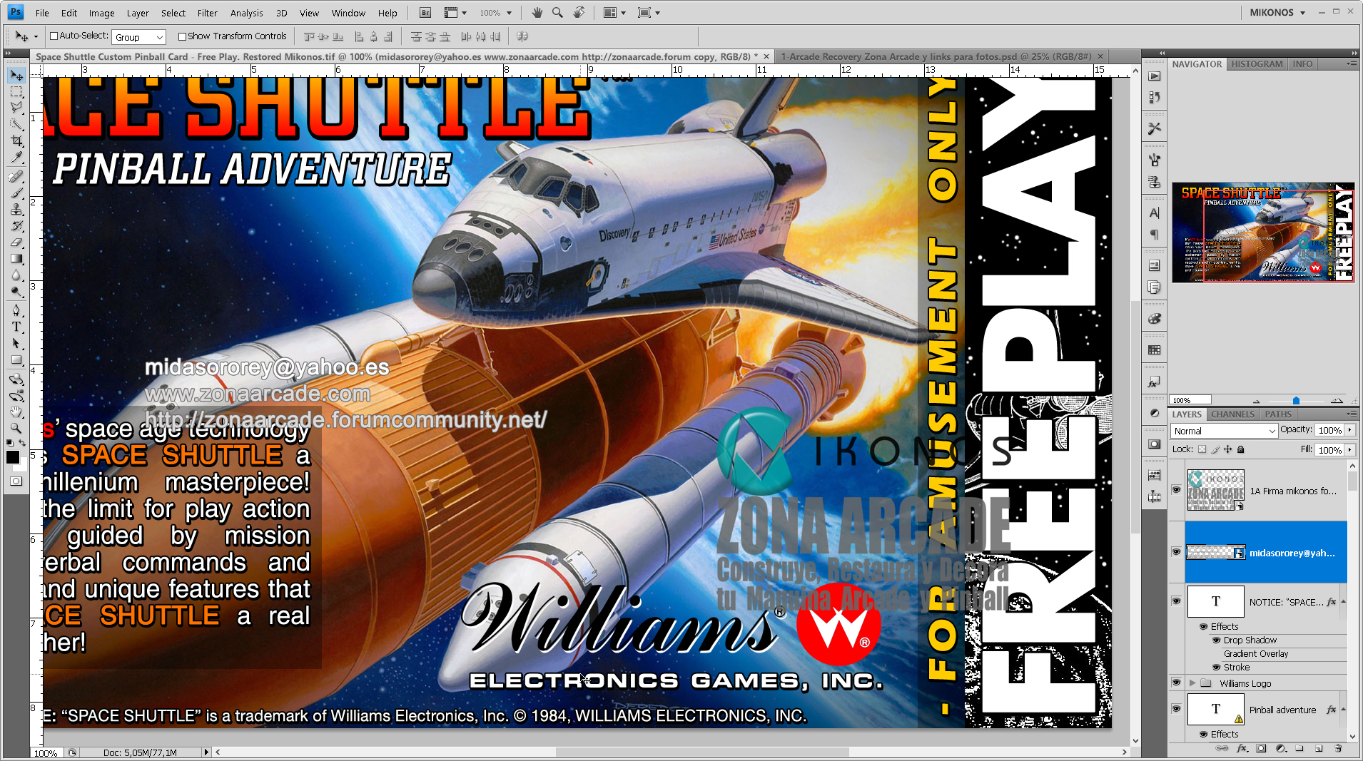 Space-Shuttle-Custom-Pinball-Card-Free-Play-Mikonos2
