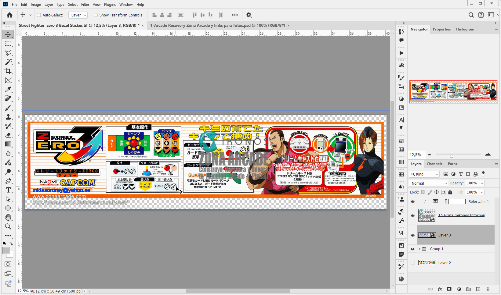 Street-Fighter-Zero-3-Instruction-Bezel-Sticker-422-0853-Restored-Mikonos1