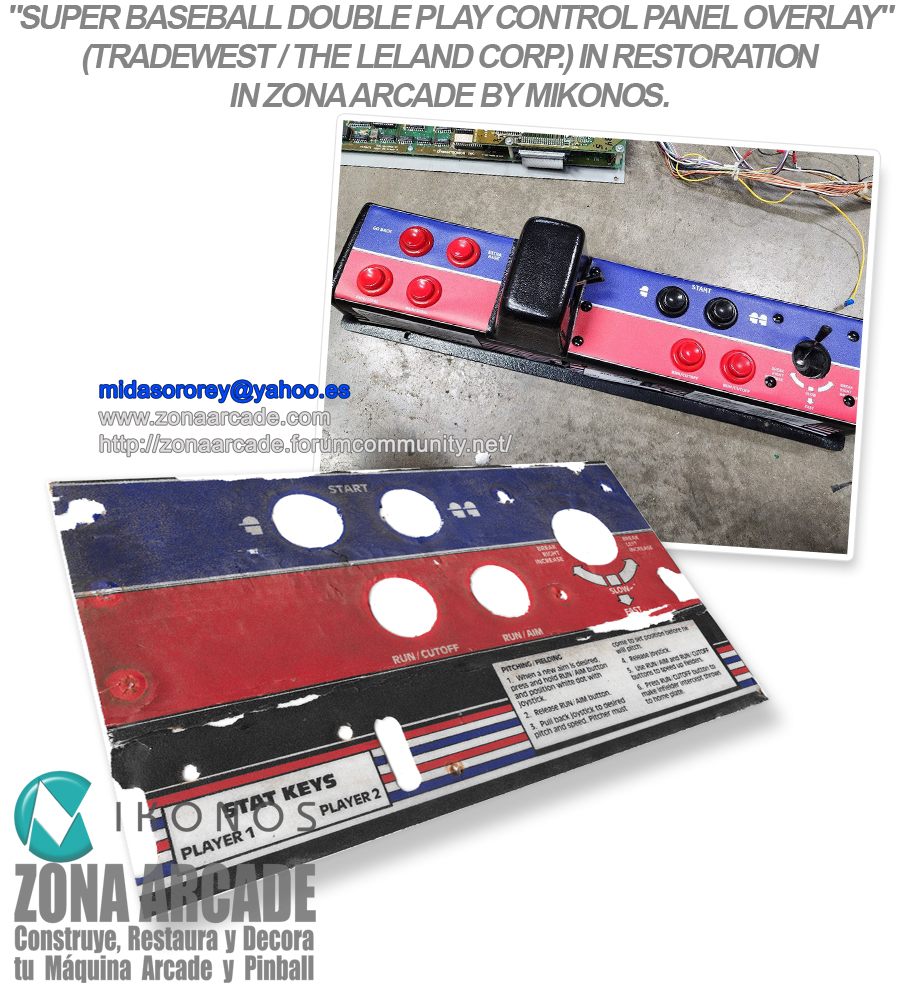 Super-Baseball-Double-Play-Control-Panel-Overlay-In-Restoration-Mikonos1 Super-Baseball-Double-Play-Control-Panel-Overlay-In-Restoration-Mikonos1