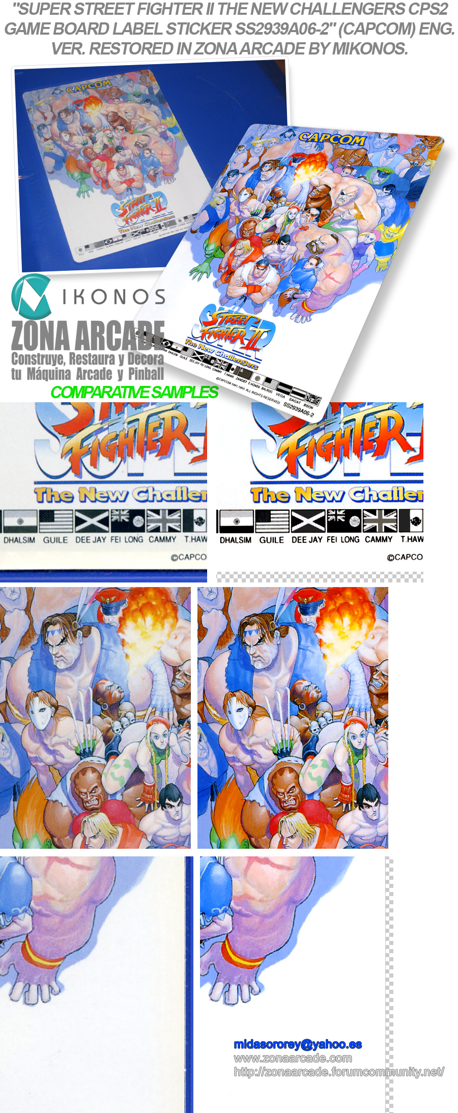 Fighter-II-The-New-Challengers-CPS2-Game-Board-Label-Sticker-SS2939A06-2-Restored-Mikonos1