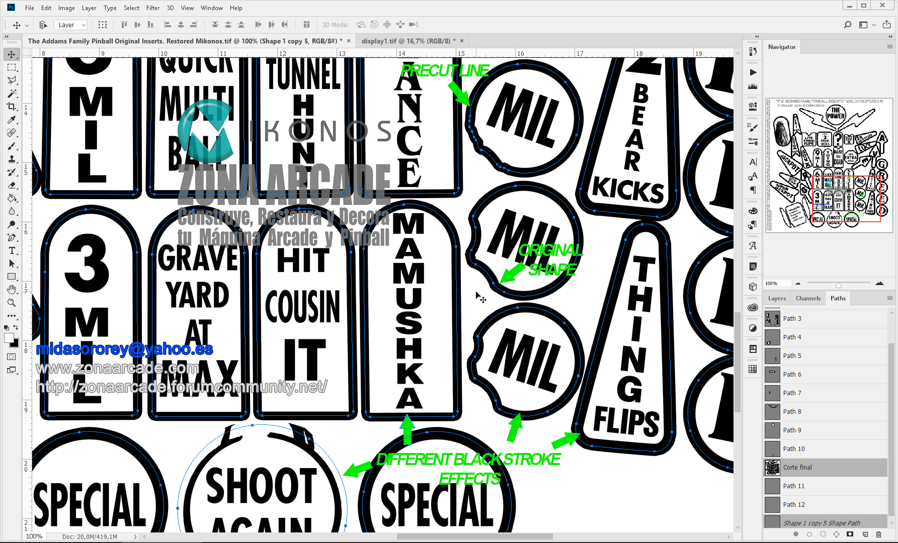 "THE ADDAMS FAMILY PINBALL INSERTS" (BALLY) restoration. My Rebellion