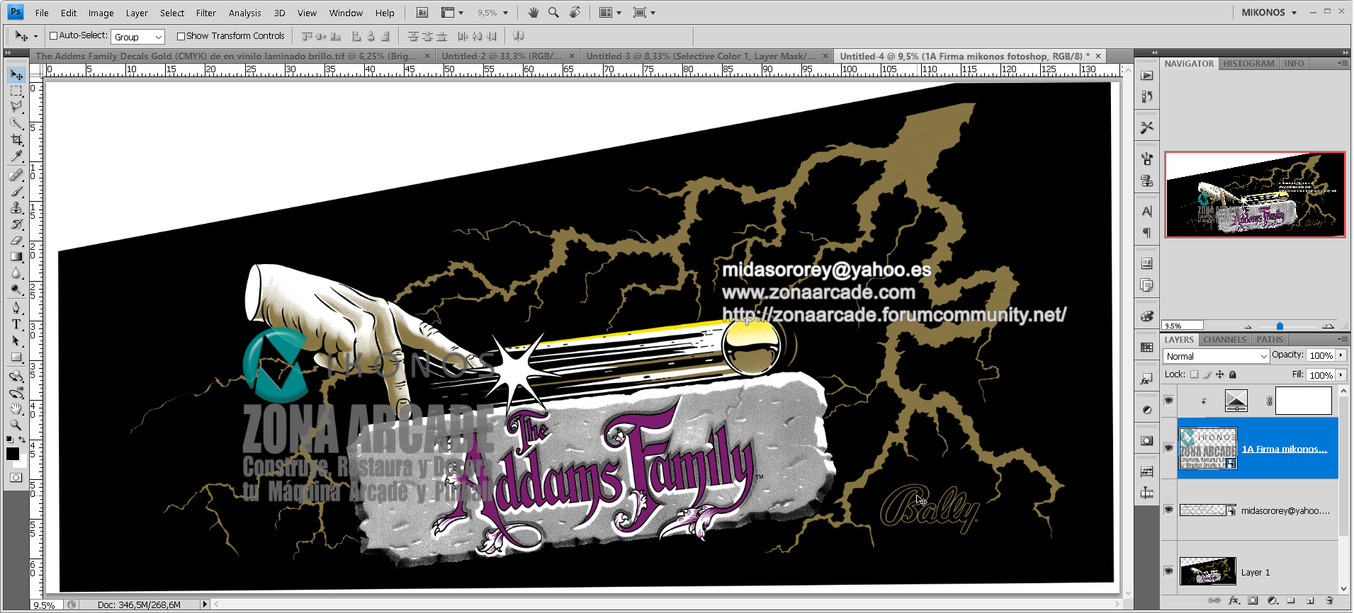 The-Addams-Family-Pinball-Main-Right-Side-Art-Decal-Gold-Edition-Mikonos1