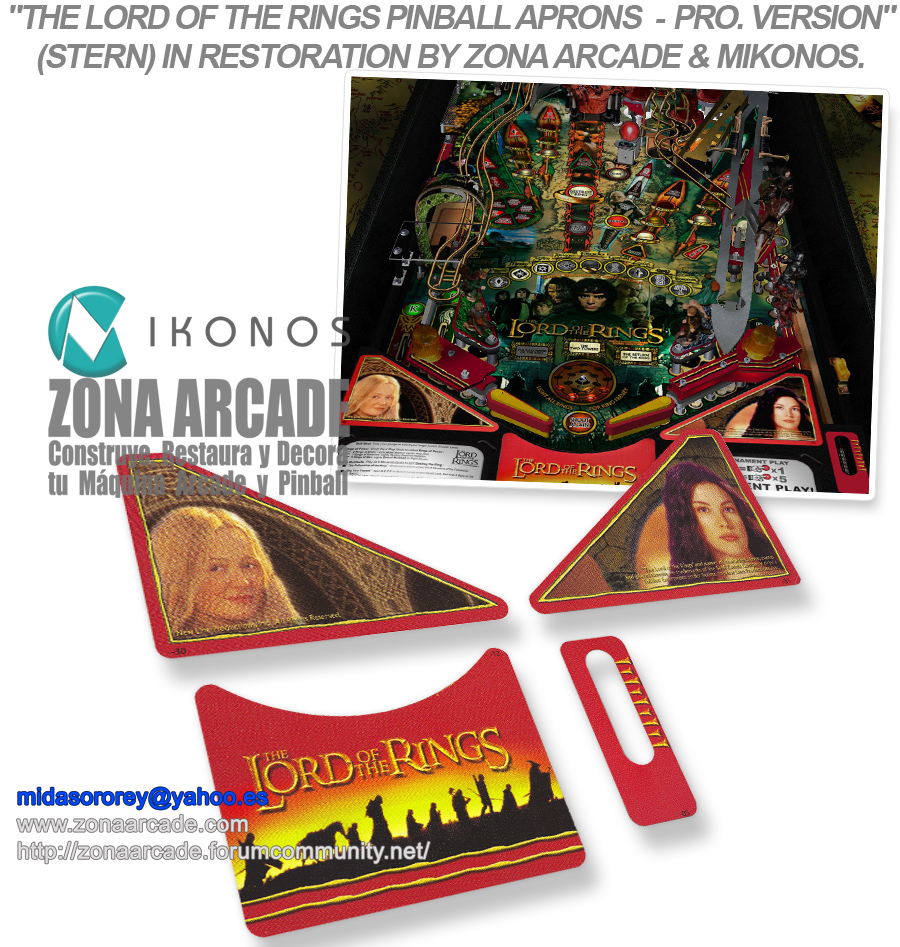 The-Lord-Of-The-Rings-Pinball-Aprons-Pro-Version-In-Restoration-Mikonos1