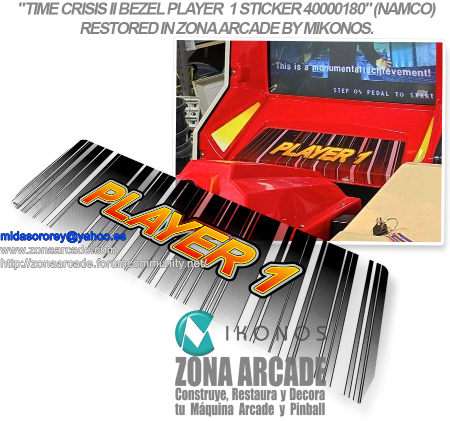 Time-Crisis-II-Bezel-Player-Sticker-40000180-Restored-Mikonos1