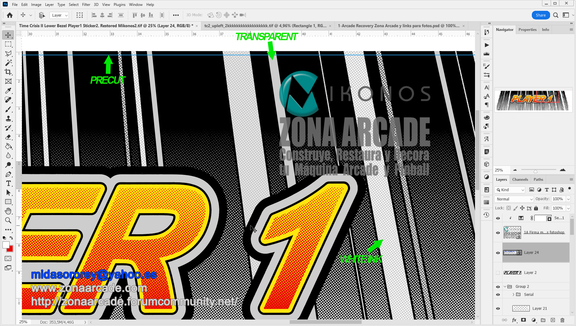 Time-Crisis-II-Bezel-Player-Sticker-40000180-Restored-Mikonos3