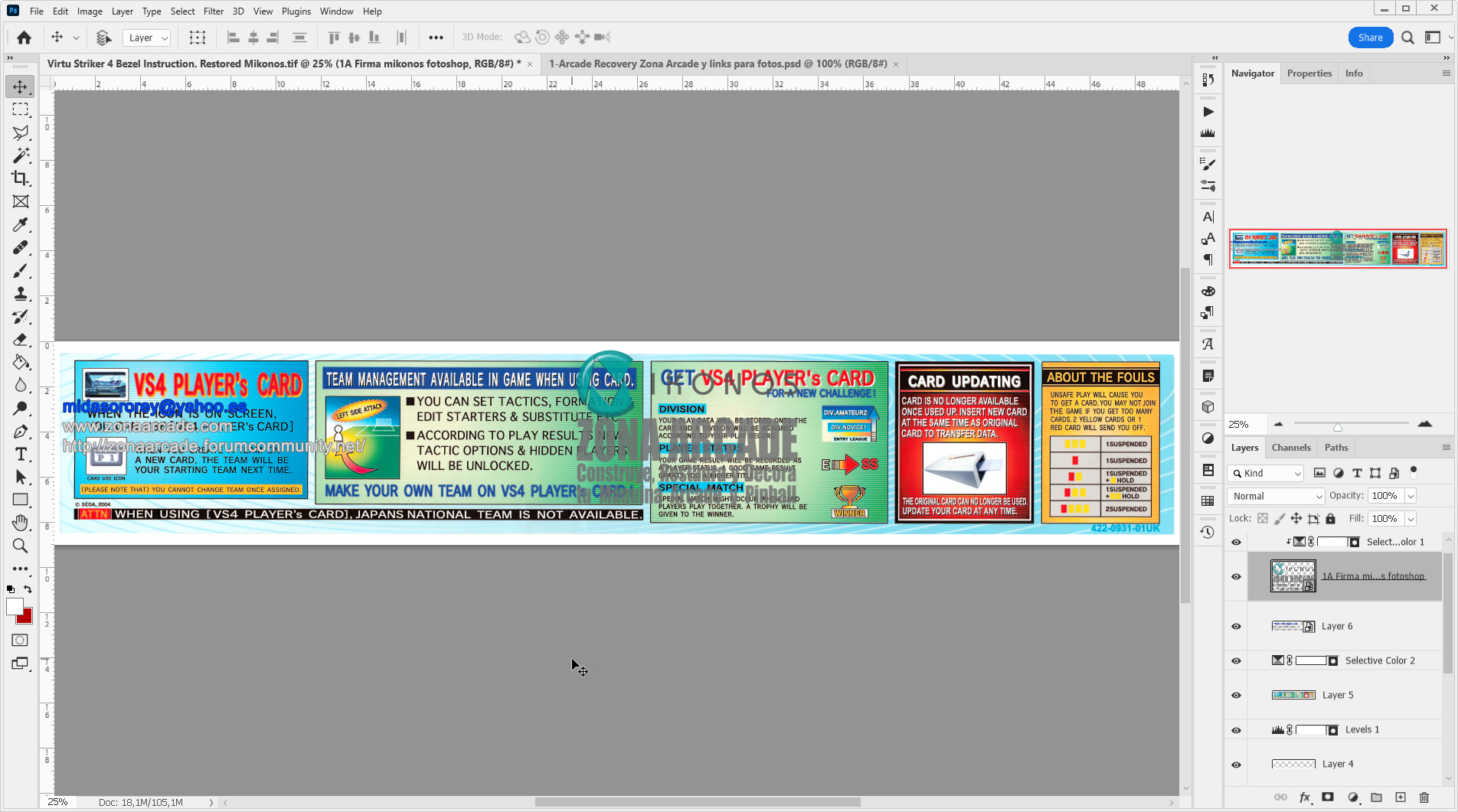 Virtua-Striker-4-Bezel-Instruction-Sticker-422-0931-01UK-Restored-Mikonos1