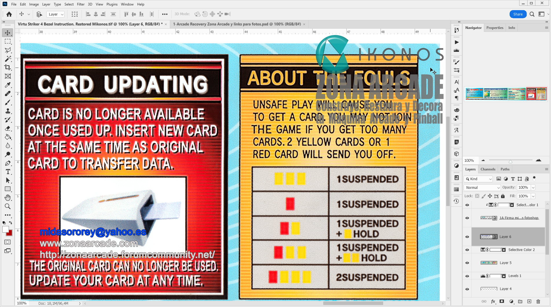 Virtua-Striker-4-Bezel-Instruction-Sticker-422-0931-01UK-Restored-Mikonos3