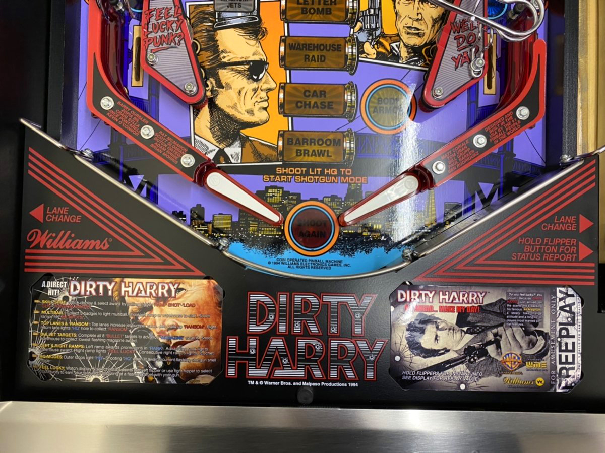 Dirty Harry Pinball with Mikonos Curomized Cards photo1