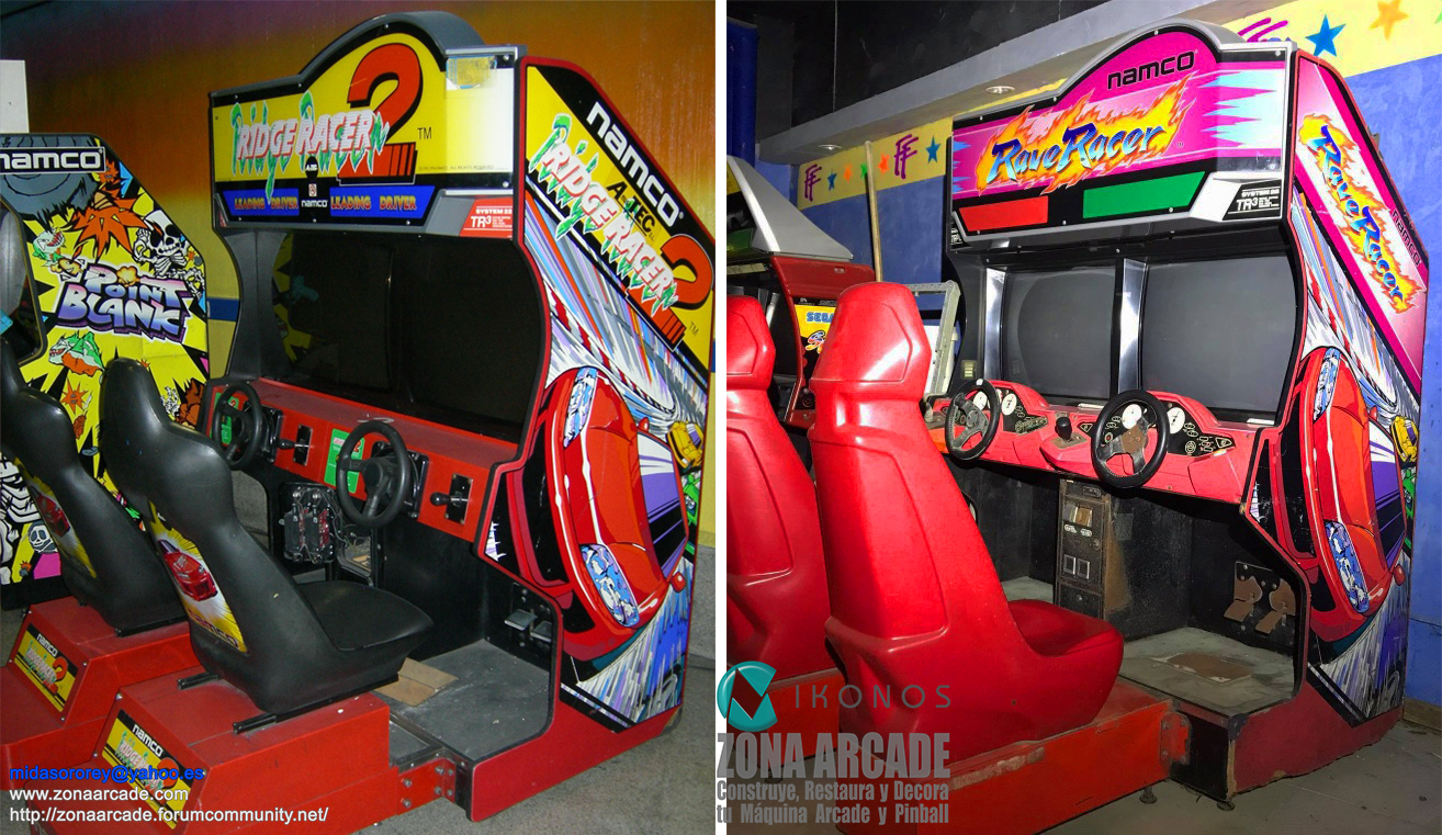 "Rave Racer" artworks (NAMCO) for to restore my single arcade cockpit
